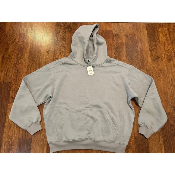 Cotton On Men’s Box Fit Hoodie Dusty Blue Size Medium NWT Street Style Comfort - Picture 1 of 7